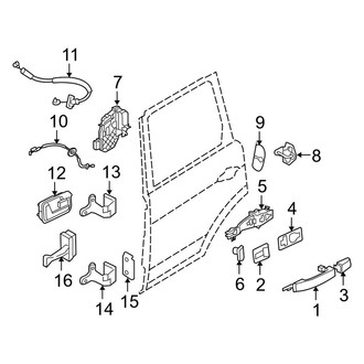 Land Rover OE - Rear Door - Lock & Hardware
