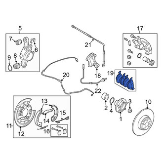 Land Rover OE - Rear Disc Brake Pad Set