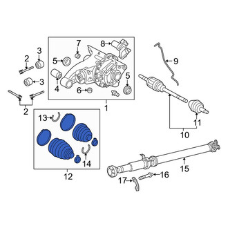 Land Rover OE - Rear CV Joint Boot Kit
