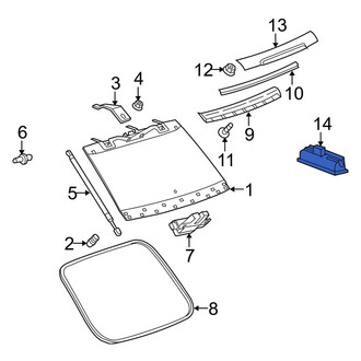 Land Rover OE - Rear Back Glass Release Switch