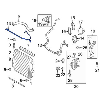 Land Rover OE - Engine Coolant Reservoir Hose