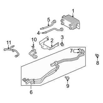 Land Rover OE - Cooling - Trans Oil Cooler (D Engine VIN Character)