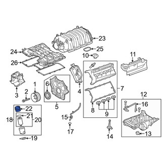 Land Rover OE - Engine Oil Filter Housing Cover