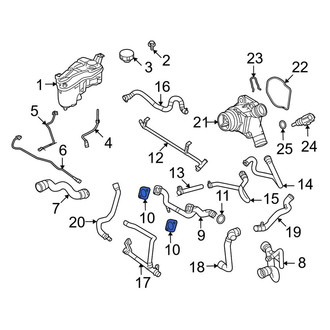Land Rover OE - Engine Coolant Bypass Hose Gasket