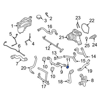 Land Rover OE - Engine Coolant Bypass Hose Seal