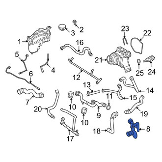 Land Rover OE - Lower Radiator Coolant Hose