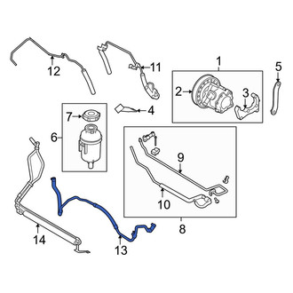 Land Rover OE - Power Steering Return Hose
