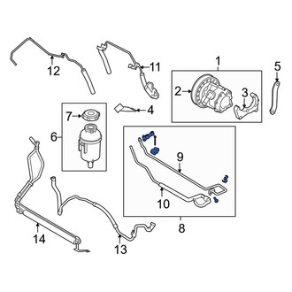 Land Rover OE - Front Power Steering Hose Assembly