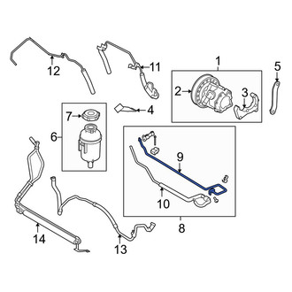 Land Rover OE - Power Steering Pressure Hose
