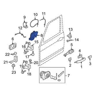 Land Rover OE - Rear Left Door Latch Assembly