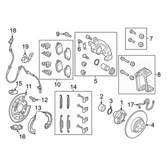 Land Rover OE - Rear Wheel Hub C-Clip