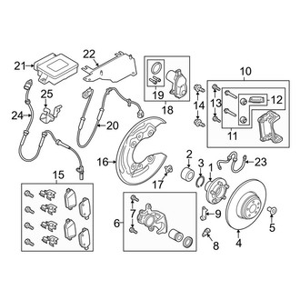 Land Rover OE - Rear Suspension - Brake Components