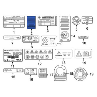 Land Rover OE - Tire Information Label