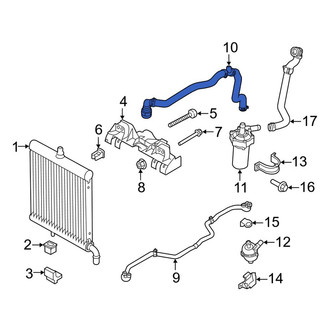 Land Rover OE - Upper Radiator Coolant Hose