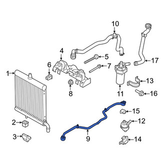 Land Rover OE - Upper Radiator Coolant Hose