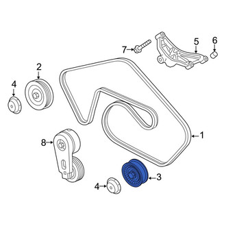 Land Rover OE - Accessory Drive Belt Idler Pulley