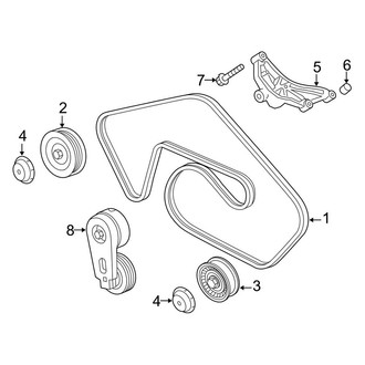 Land Rover OE - Cooling - Belts & Pulleys (Primary), (Autobiography / Supercharged / Supercharged Dynamic / SVR 5.0L)