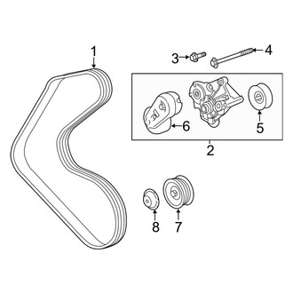 Land Rover OE - Cooling - Belts & Pulleys (Secondary), (5.0L)