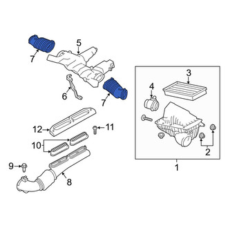 Land Rover OE - Right Engine Air Intake Hose