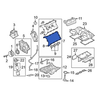 Land Rover OE - Right Engine Valve Cover Gasket