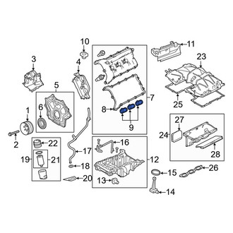 Land Rover OE - Left Engine Valve Cover Washer Seal