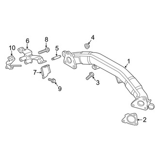 Land Rover OE - Exhaust System - Exhaust Components (Front Section), (Diesel)