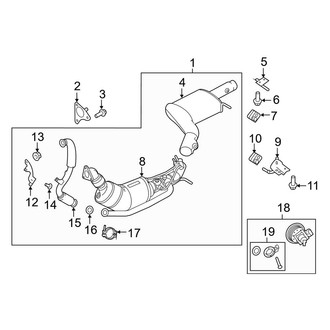 Land Rover OE - Exhaust System - Exhaust Components (Center Section), (Diesel)