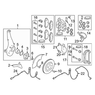 Land Rover OE - Front Suspension - Brake Components (3.0L)