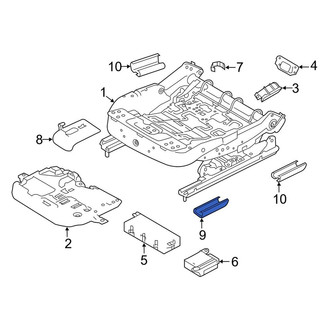Land Rover OE - Front Rearward Seat Track Cover