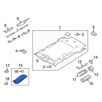 Land Rover OE - Left Sun Visor