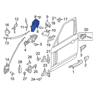 Land Rover OE - Rear Left Door Latch Assembly