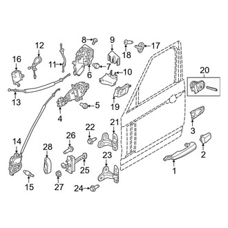 Land Rover OE - Front Door - Lock & Hardware