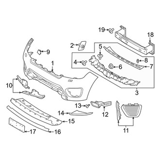 Land Rover OE - Front Bumper - Bumper & Components (Bumper & Trim), (SVR / SVR Carbon Edition)