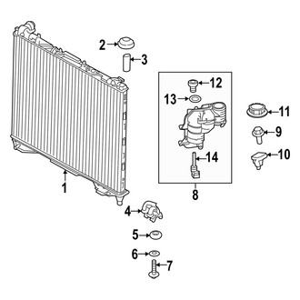 Land Rover OE - Cooling - Radiator & Components (Main), (HSE / HST / SE MILD HYBRID EV-GAS (MHEV))