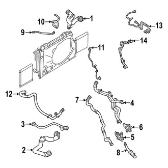 Land Rover OE - Cooling - Hoses & Lines (HSE Silver Edition / HST / SE MILD HYBRID EV-GAS (MHEV))