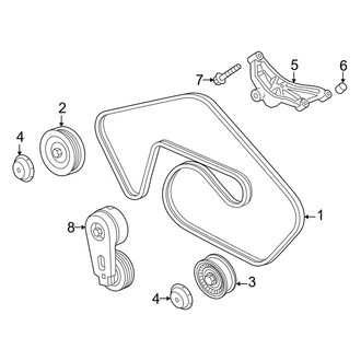 Land Rover OE - Cooling - Belts & Pulleys (Primary), (Autobiography Dynamic / HSE Dynamic / SVR 5.0L)