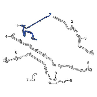 Land Rover OE - Front Drive Motor Battery Pack Coolant Hose