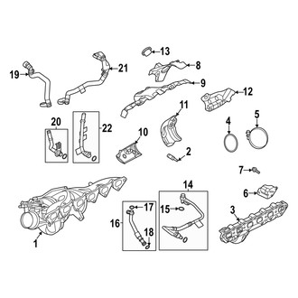 Land Rover OE - Engine - Turbocharger & Components (HSE Silver Edition / HST / SE MILD HYBRID EV-GAS (MHEV))