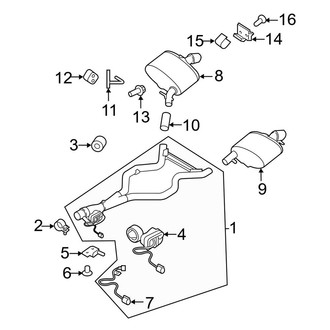 Land Rover OE - Exhaust System - Exhaust Components (Rear Section), (HSE Silver Edition Diesel)