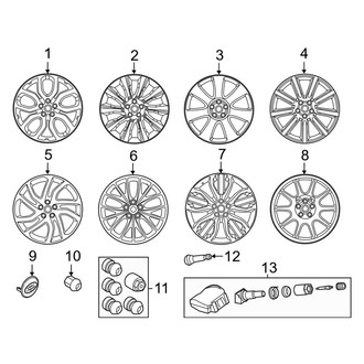 Land Rover OE - Wheels (21"), (Autobiography / Autobiography Dynamic / HSE Dynamic / HSE Silver Edition / HST / SE / SVR / SVR Carbon Edition)