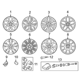 Land Rover OE - Wheels (22"), (Autobiography / Autobiography Dynamic / HSE Dynamic / HSE Silver Edition / HST / SVR / SVR Carbon Edition)