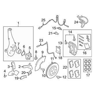 Land Rover OE - Front Suspension - Brake Components