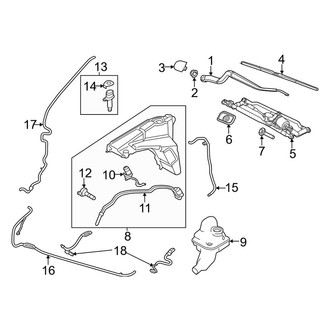 Land Rover OE - Windshield - Wiper & Washer Components (Autobiography / Autobiography Dynamic / HSE Dynamic / HSE Silver Edition / HST / SE / SVR / SVR Carbon Edition)