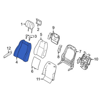 Land Rover OE - Front Left Seat Back Cushion Cover