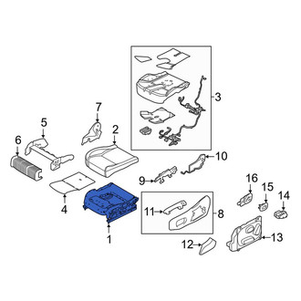Land Rover OE - Front Right Seat Frame