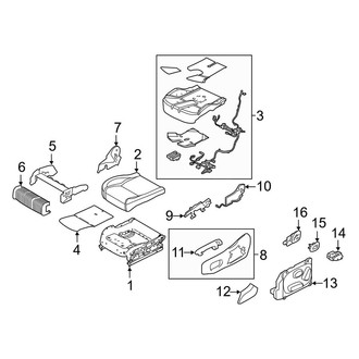 Land Rover OE - Seats & Tracks - Passenger Seat Components (Seat Cushion, W/O Cooled Seats), (HSE Dynamic / HSE Silver Edition / SE)