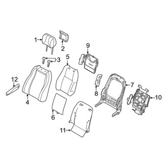 Land Rover OE - Seats & Tracks - Driver Seat Components (Seat Back, W/O Cooled Seats), (HSE Dynamic / HSE Silver Edition)