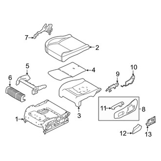 Land Rover OE - Seats & Tracks - Driver Seat Components (Seat Cushion, W/O Cooled Seats), (HSE Dynamic / HSE Silver Edition / SE)