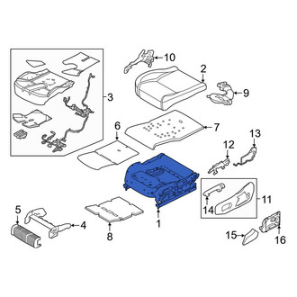 Land Rover OE - Front Right Seat Frame