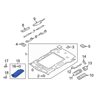 Land Rover OE - Right Sun Visor